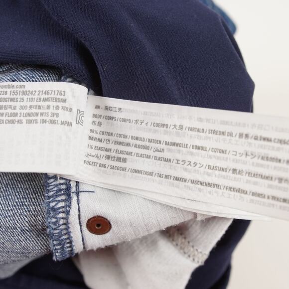 Abercrombie & Fitch Ankle Straight Blue Maternity Jeans Womens Sz 28 / 6 - Picture 11 of 13